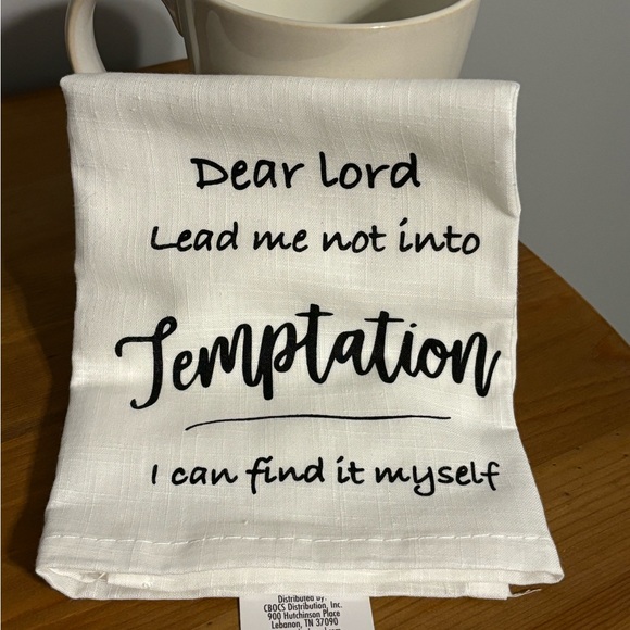 Ceramic Mug And Kitchen Towel - Picture 3 of 4